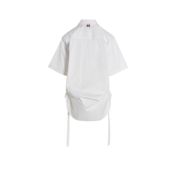 Thom Browne Supersized Gathered Shirt Dress Size 42 / US S - Picture 6 of 12